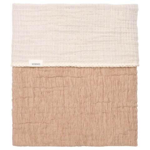 Koeka Babydecke Rivoli 75x100 cm Caffe – Weiche Baumwoll-Chenille Decke