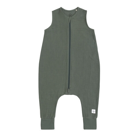 LÄSSIG Kinder Schlafoverall Musselin silver grey