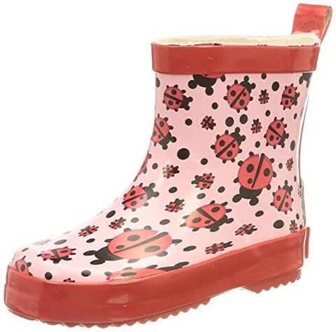 Playshoes Gummistiefel Halbschaft Marienkäfer – Kinder Regenstiefel - Wie neu