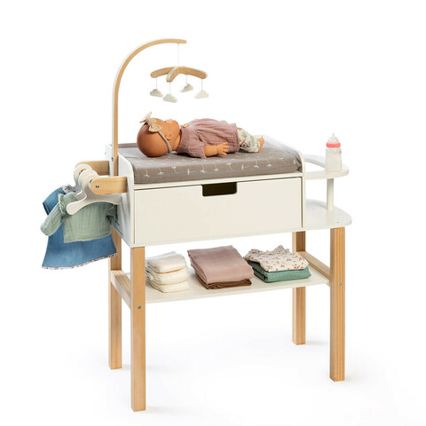 MUSTERKIND® Puppen-Wickelkommode Viola 518 – Hochwertiges Puppenzubehör aus Holz