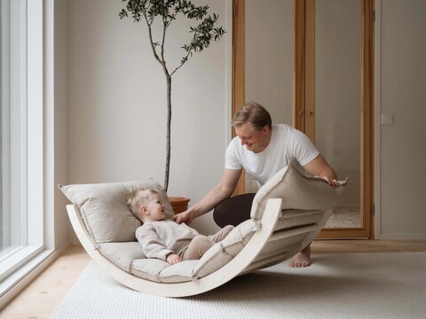 Fitwood OHRA Kissen taupe – Weiches Polster für LAAKSO Schaukelliege