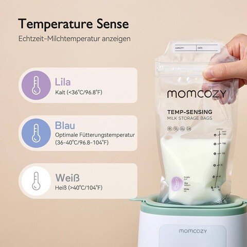 MOMCOZY Muttermilchbeutel – BPA-freie Aufbewahrung für Muttermilch