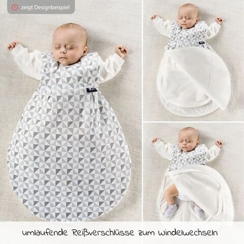 Alvi Baby-Mäxchen 2-tlg. Schlafsack für Neugeborene – Größe 0