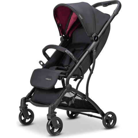 Fillikid Sonnenschirm Style Schwarz – Kinderwagen-Zubehör mit UV-Schutz 50+