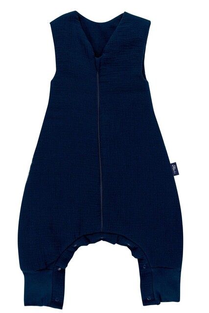 Alvi 4-Season Mull Sleep-Overall Schlafsack mit Füßen für Babys - Wie neu
