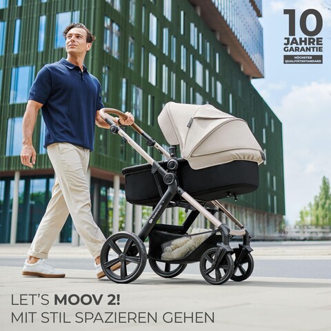 Kinderkraft MOOV2 AIR 4-in-1 Kinderwagen-Set mit Kindersitz - Sehr gut