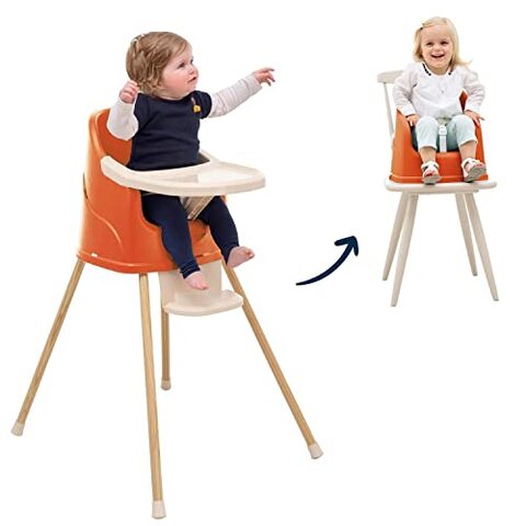 Thermobaby Youpla 2-in-1 Hochstuhl ab 6 Monaten, terracotta - Sehr gut