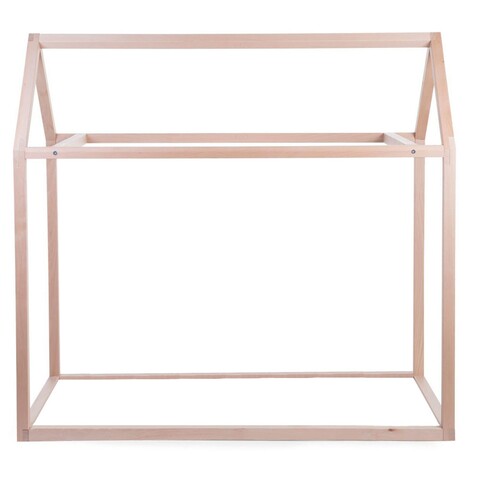 CHILDHOME Tipi Hausbett Natur 70x140 cm – Kinderbett aus Holz