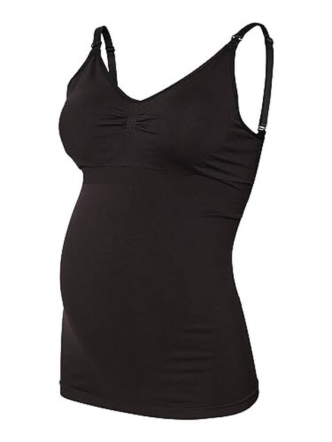mama;licious MLILJA Stilltop Schwarz – Komfortables Umstandstop - Wie neu