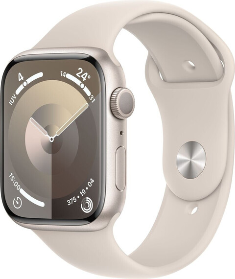 Apple Watch Series 9 45mm GPS Sportarmband polarstern S/M Aluminiumgehäuse polarstern